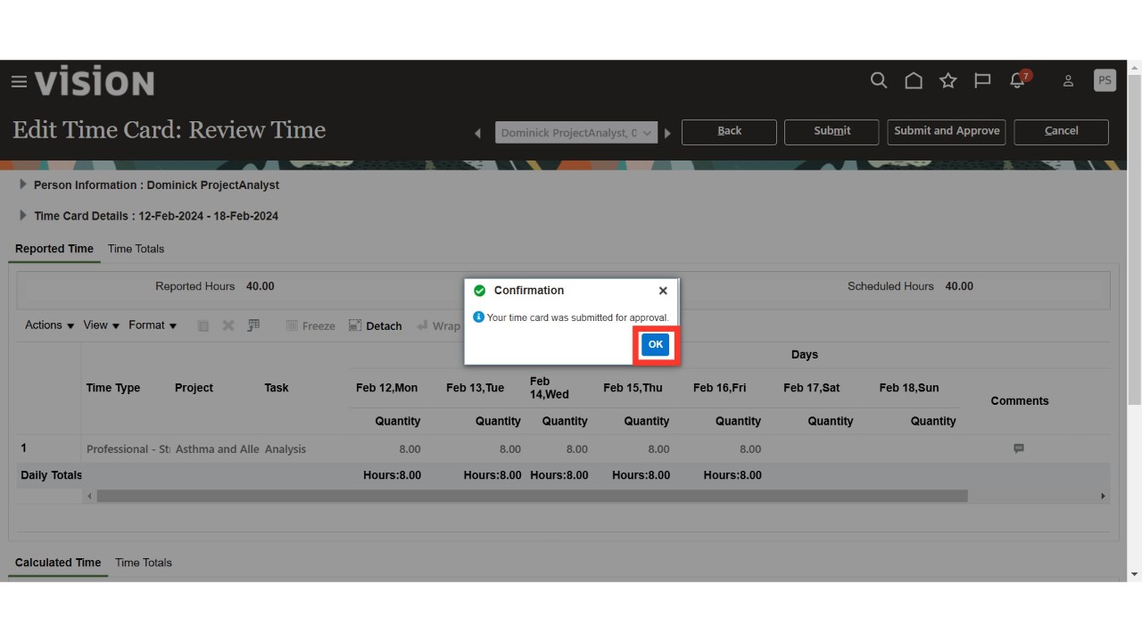 Click 'OK'