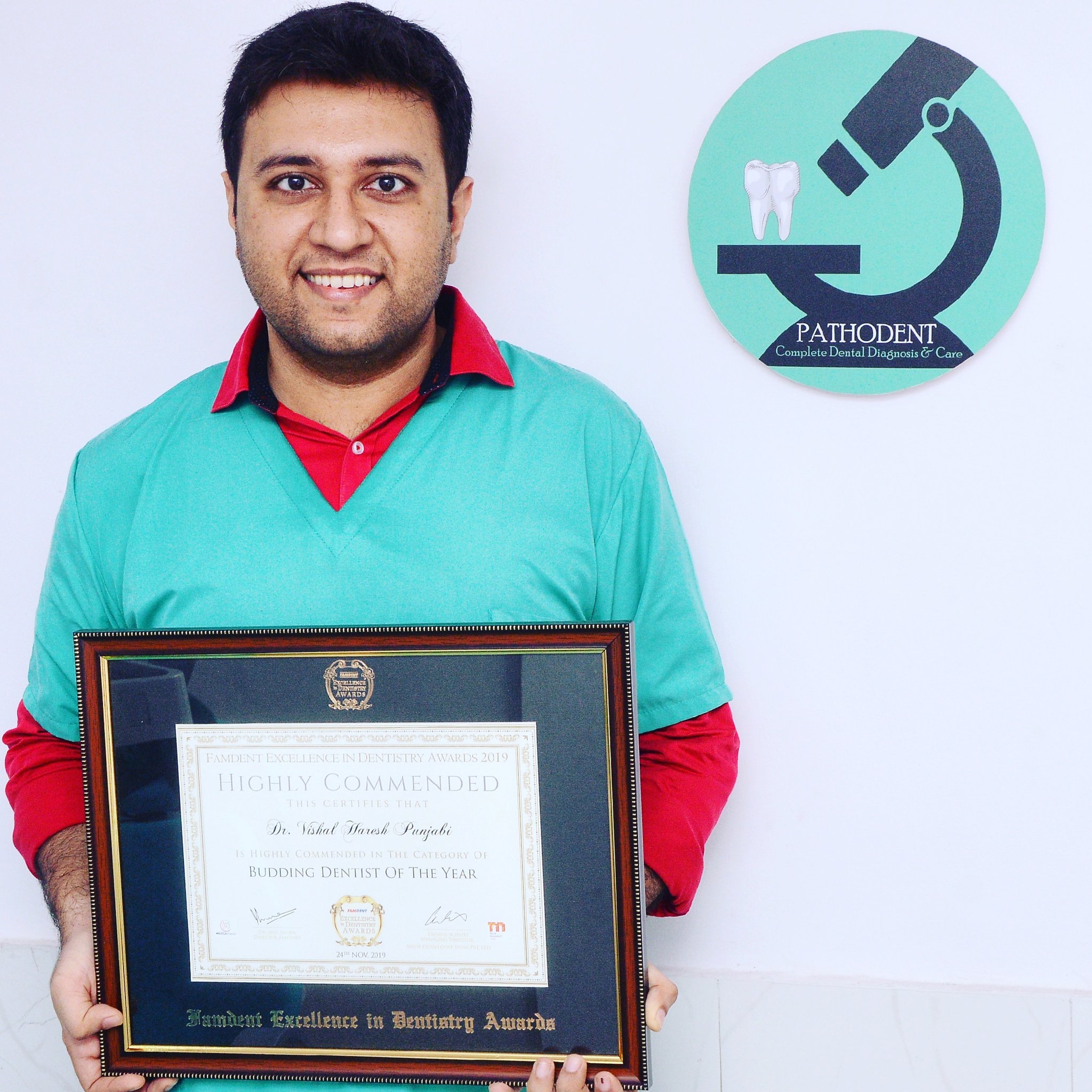 Dr. Vishal Punjabi Famdent excellence in dentistry special jury award for PG student of the year in 2017.jpg_large